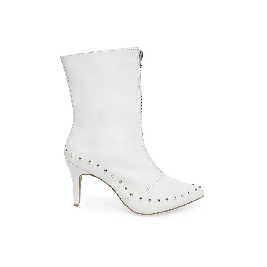 Carla Edgy & Classy White Boots