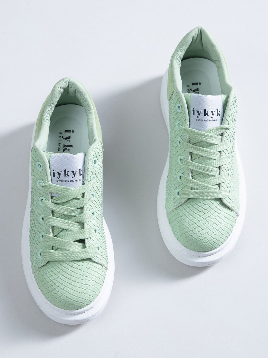 Trendy Casual Mint Sneakers