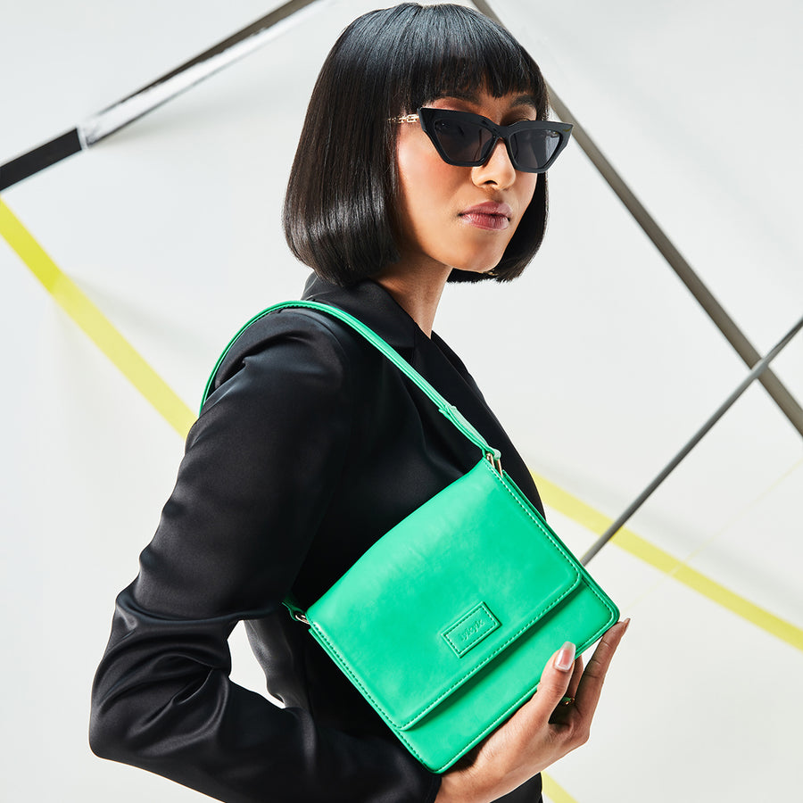 Green Fashionista Vibes Handbag