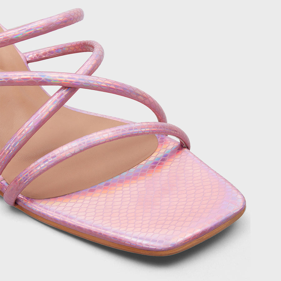 Pink Ready To Roll Block Heels