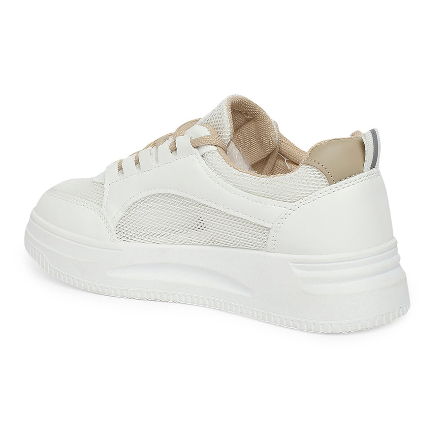 Elm White & Camel Classic Sneakers
